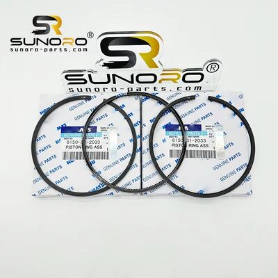 Mechanical Engine Piston Ring 6150-32-2030 for Excavator PC400-6 WA470 Engine S6D125 Parts 6150-31-2033