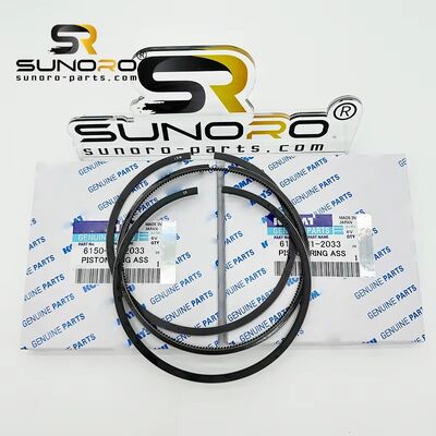 Mechanical Engine Piston Ring 6150-32-2030 for Excavator PC400-6 WA470 Engine S6D125 Parts 6150-31-2033